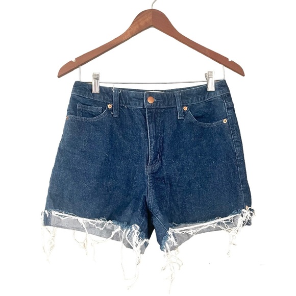 Universal Thread Pants - Target Universal Thread Vintage Midi High Rise Dark Wash Shorts Blue Size 4